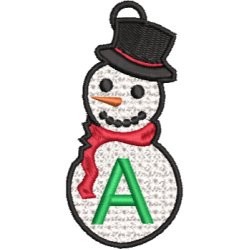 Lace Snowman A