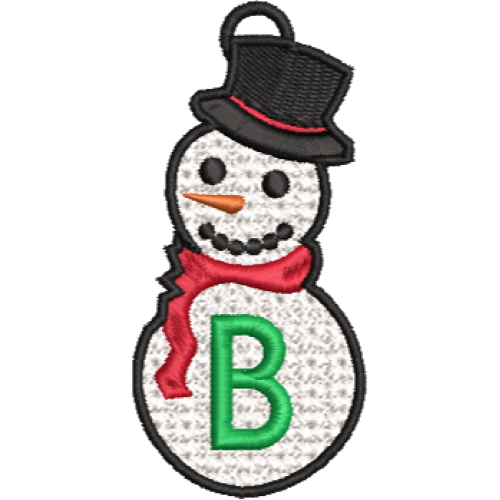 Lace Snowman B