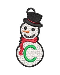 Lace Snowman C