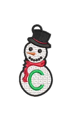 Dentelle bonhomme de neige C