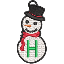 Lace Snowman H