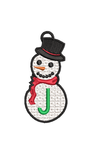 Lace Snowman J