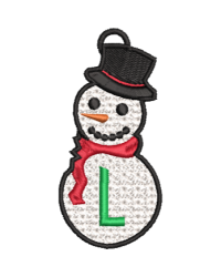 Lace Snowman L