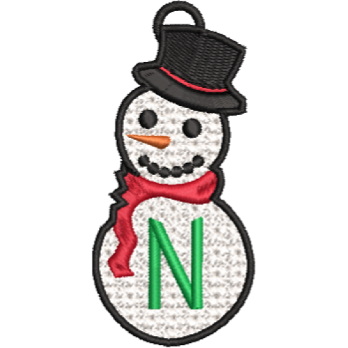 Lace Snowman N