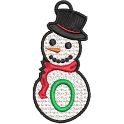 Lace Snowman O