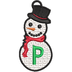 Lace Snowman P