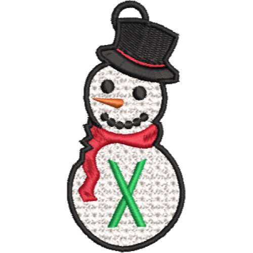 Lace Snowman X