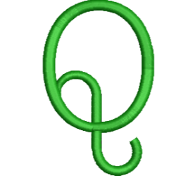 Lower Case Ethel Q