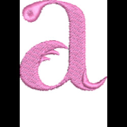 Lower Case Flamingo Font A