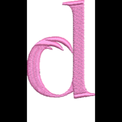Lower Case Flamingo Font D
