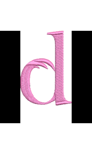 Lower Case Flamingo Font D