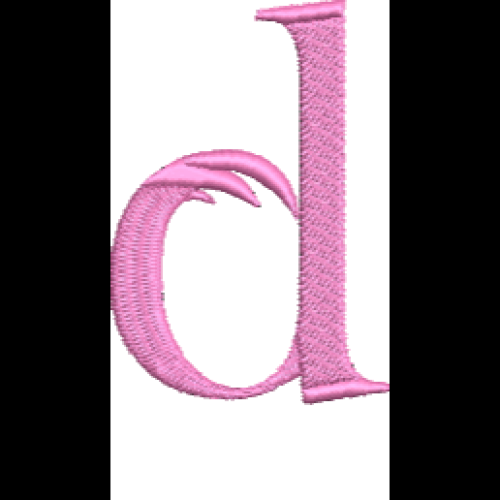 Lower Case Flamingo Font D