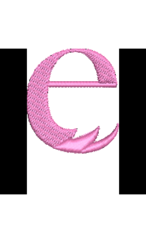 Lower Case Flamingo Font E