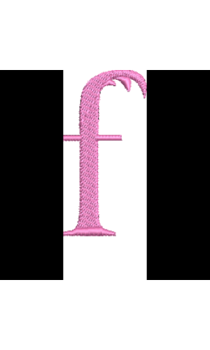 Lower Case Flamingo Font F