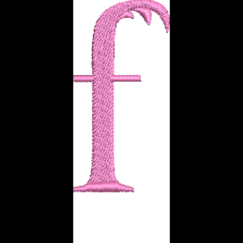 Lower Case Flamingo Font F