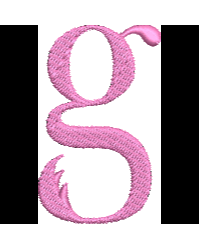 Lower Case Flamingo Font G