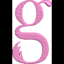 Lower Case Flamingo Font G