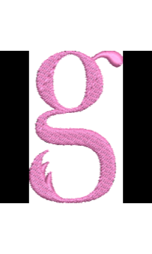 Lower Case Flamingo Font G