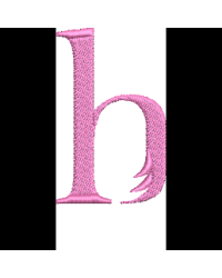 Lower Case Flamingo Font H