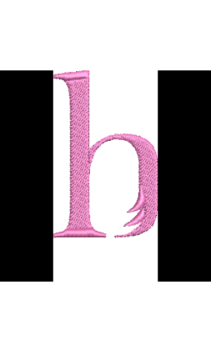 Lower Case Flamingo Font H