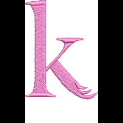 Lower Case Flamingo Font K