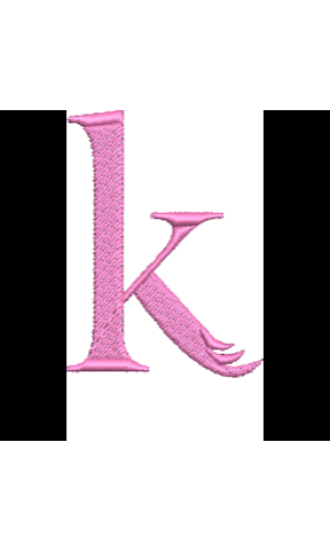 Lower Case Flamingo Font K