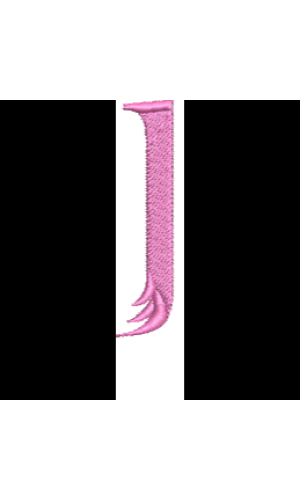 Police flamant rose minuscule L