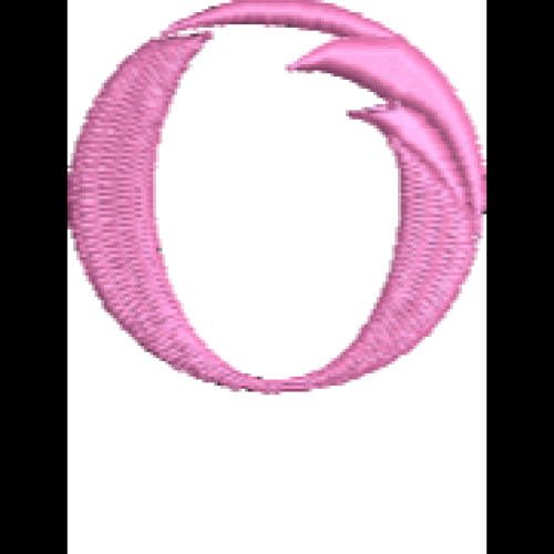 Lower Case Flamingo Font O
