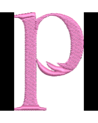 Lower Case Flamingo Font P