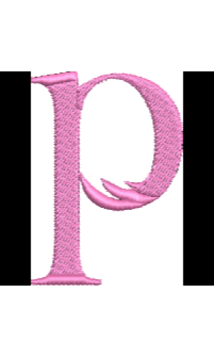 Police flamant rose minuscule P