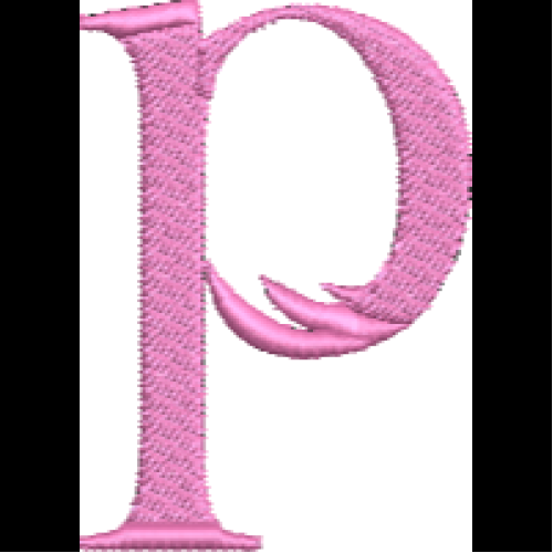 Lower Case Flamingo Font P