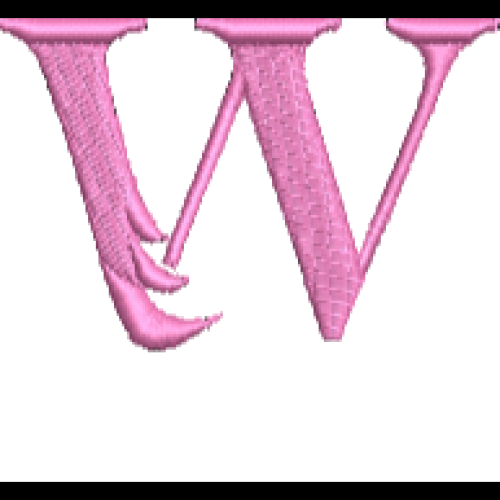 Lower Case Flamingo Font W