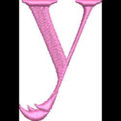 Lower Case Flamingo Font Y