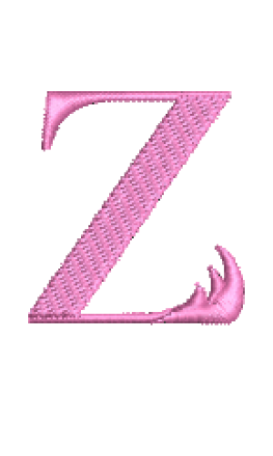 Police flamant rose minuscule Z