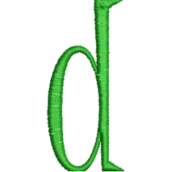 Lower Case Hand Stitch D