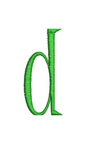 Lower Case Hand Stitch D