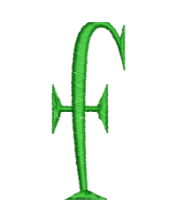 Lower Case Hand Stitch F
