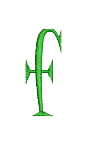 Lower Case Hand Stitch F