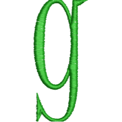 Lower Case Hand Stitch G