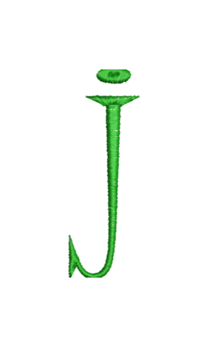 Lower Case Hand Stitch J