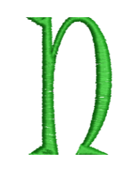 Lower Case Hand Stitch N