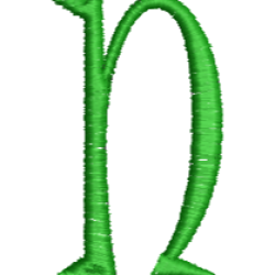 Lower Case Hand Stitch N