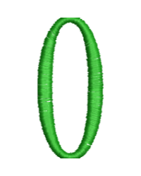 Lower Case Hand Stitch O