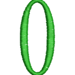 Lower Case Hand Stitch O