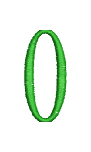 Lower Case Hand Stitch O