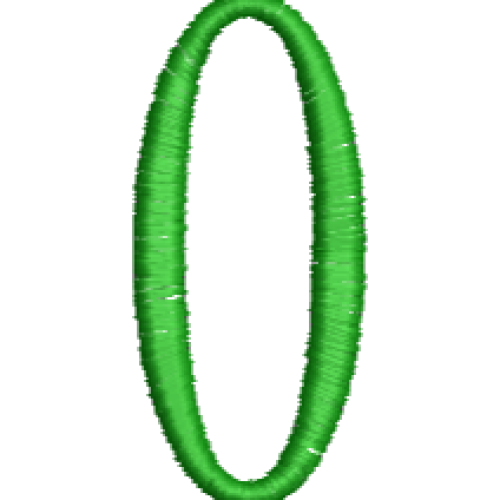 Lower Case Hand Stitch O