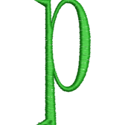 Lower Case Hand Stitch P