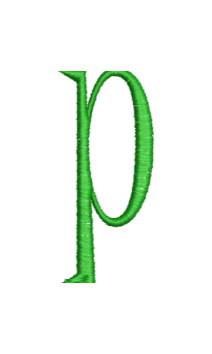 Lower Case Hand Stitch P