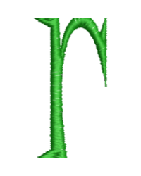Lower Case Hand Stitch R