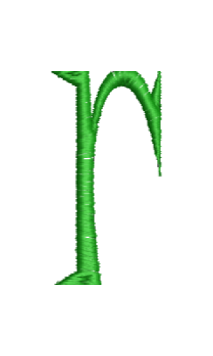 Lower Case Hand Stitch R